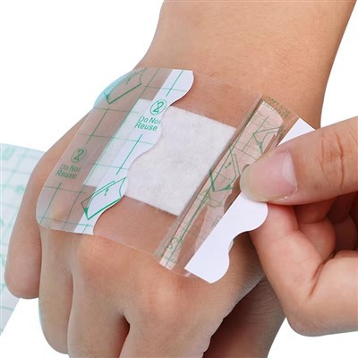 Medicinska nepremočljiva obloga iz prozorne PU folije za rane